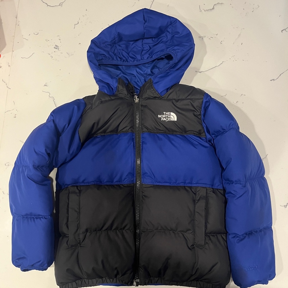 6T youth The North Face reversible puffy jacket